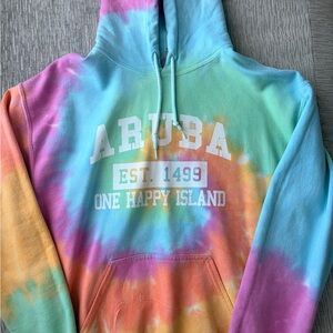 Colorful Aruba Tie-Dye Hoodie